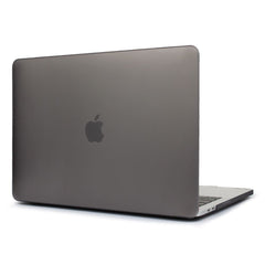 Lilware Smooth Touch Ultra Slim Matte Hard Plastic Case for 15" inch MacBook Pro 2016 with Touch ID Sensor - A1707 Model. Grey / Semi-transparent