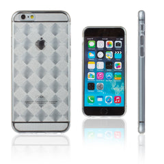 Xcessor Checkered Diamond Glossy Flexible TPU case for Apple iPhone 6 / 6S. Transparent