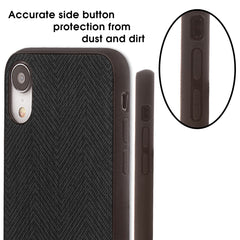 Lilware Canvas Z Rubberized Texture Plastic Phone Case for Apple iPhone XR. Black