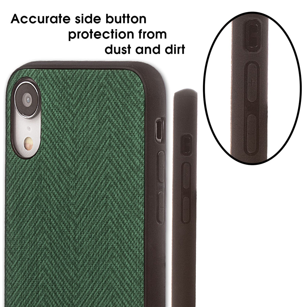 Lilware Canvas Z Rubberized Texture Plastic Phone Case for Apple iPhone XR. Green
