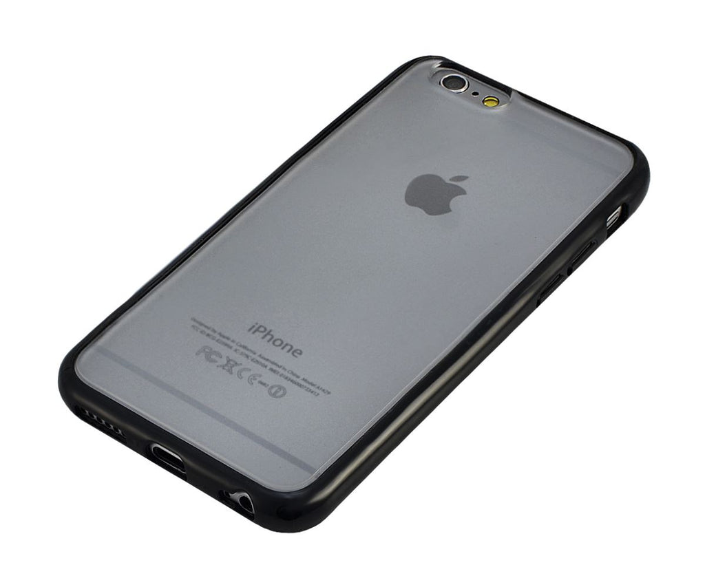 Xcessor Impact Case for Apple iPhone 6. Dual Color Hard Plastic. Black / Transparent