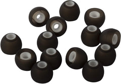 Xcessor (S) 7 Pairs (14 Pieces) of Silicone Replacement In Ear Earphone Small Size Earbuds. Bicolor. Black / White