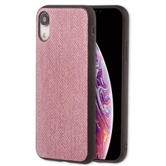 Lilware Canvas Z Rubberized Texture Plastic Phone Case for Apple iPhone XR. Pink