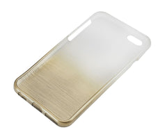 Xcessor Transition Color Flexible TPU Case for Apple iPhone 6. With Gradient Silk Thread Texture.Transparent / Gold