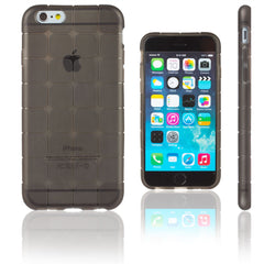 Xcessor Octagon Flexible TPU Case for Apple iPhone 6 6S. Grey / Semi-transparent