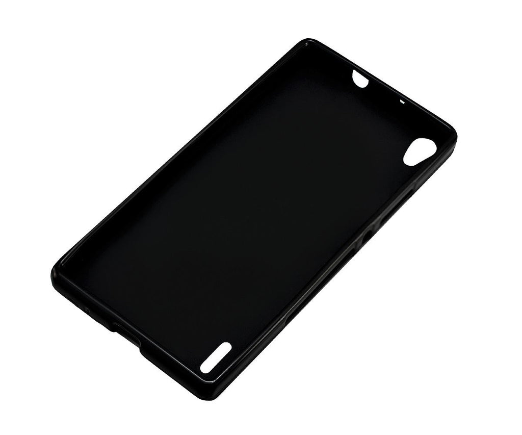 Xcessor Vapour Flexible TPU-Gel-Hülle für Huawei Ascend P7. Schwarz