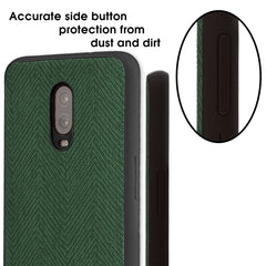 Lilware Canvas Z Rubberized Texture Plastic Phone Case for OnePlus 6T. Green