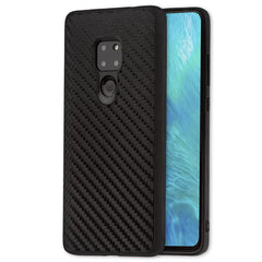 Lilware Carbon Texture Plastic Phone Case Compatible with Huawei Mate 20. Black