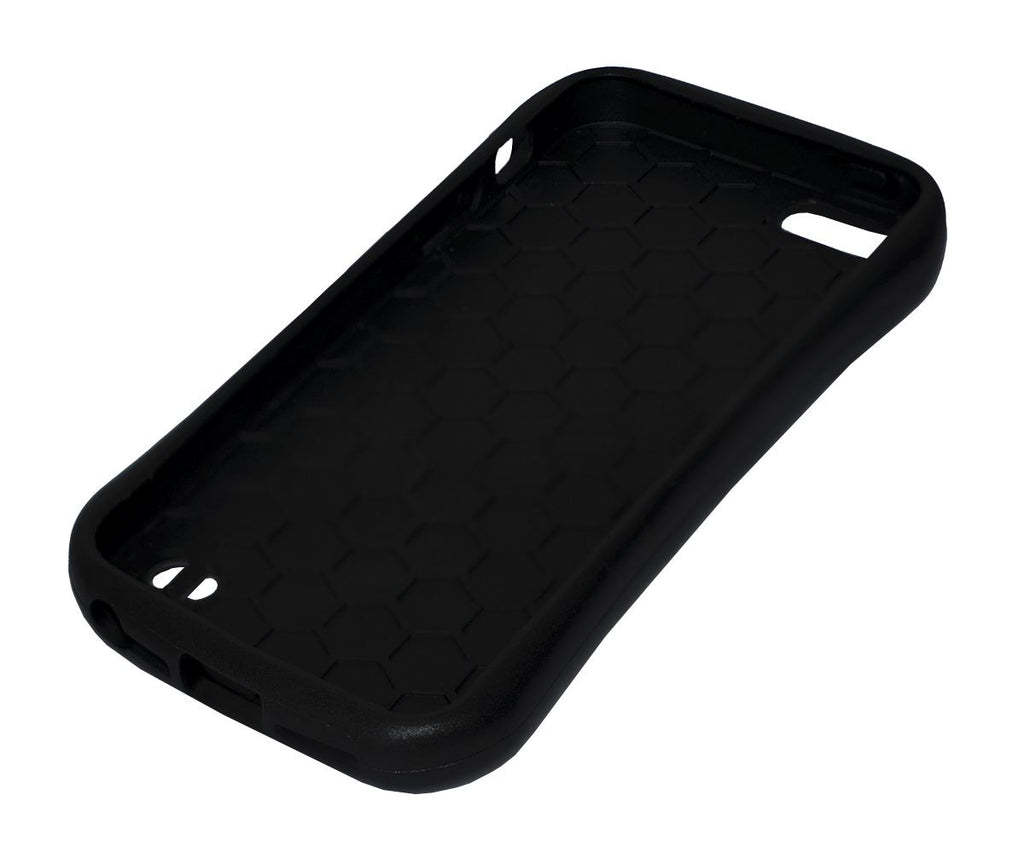 Lilware Silhouette Plastic Case for Apple iPhone 5 and 5S. Flexible TPU and Hard Glossy Plastic Back. Black