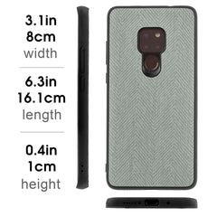 Lilware Canvas Z Rubberized Texture Plastic Phone Case Compatible with Huawei Mate 20. Grey