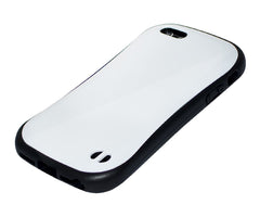 Lilware Silhouette Kunststoffhülle für Apple iPhone 5 und 5S. Flexibles TPU und harte, glänzende Kunststoffrückseite. Weiß