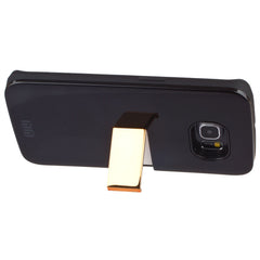 Lilware Armor Hartplastikhülle für Samsung Galaxy S6 edge SM-G925F. Glänzende, zweilagige Schutzhülle mit Ständer und geheimem Kreditkarten-/Visitenkartenfach. Schwarz