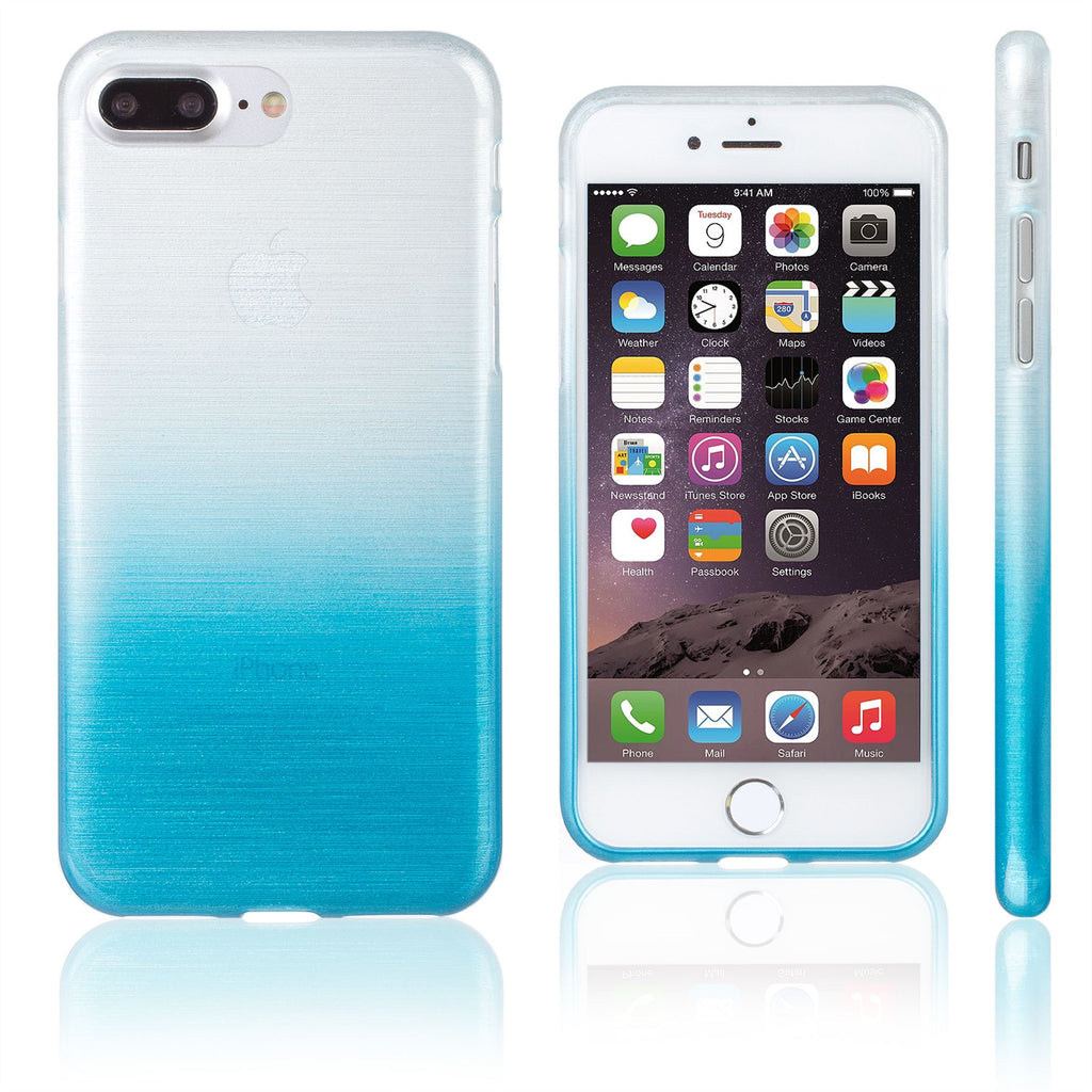 Xcessor Transition Color Flexible TPU Case for Apple iPhone 7 Plus & iPhone 8 Plus. Light Blue