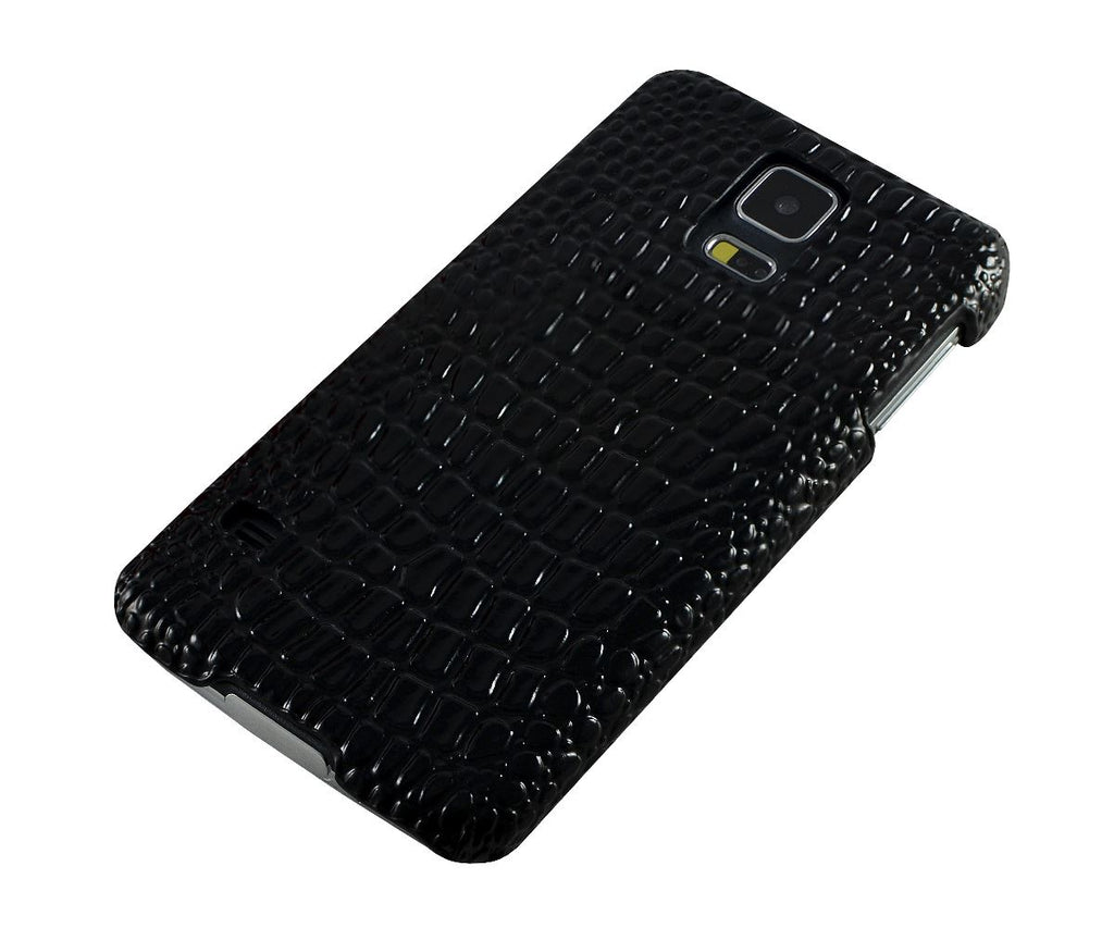 Xcessor Crocodile Skin Effect Hard Plastic Case for Samsung Galaxy S5 i9600. (Compatible with All Samsung Galaxy S5 Models). Black
