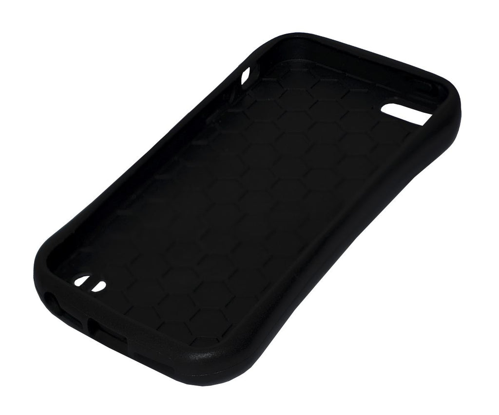 Lilware Silhouette Kunststoffhülle für Apple iPhone 5 und 5S. Flexibles TPU und harte, glänzende Kunststoffrückseite. Weiß