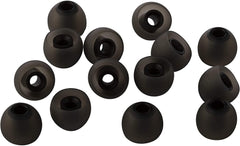 Xcessor (L) 7 Paar (14 Stück) Silikon-Ersatz-In-Ear-Ohrhörer, große Größe. Zweifarbig. Schwarz / Schwarz