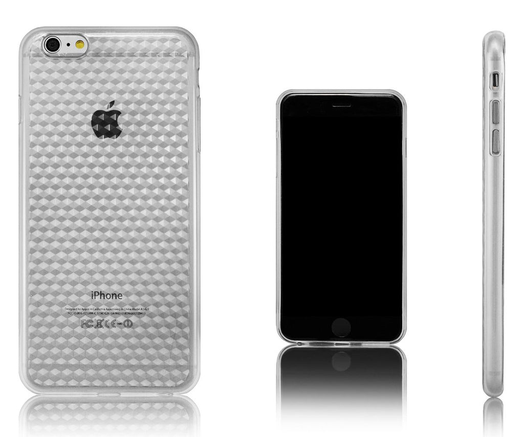 Xcessor  Diamond - Flexible TPU Gel Case For Apple iPhone 6 Plus. Transparent