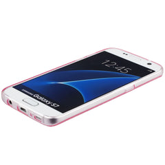 Xcessor Crystal Shine Glossy Flexible TPU case for Samsung Galaxy S7 SM-G930. Transparent / Pink