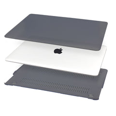 Lilware Smooth Touch, ultradünne, matte Hartplastik-Hülle für 15 Zoll MacBook Pro 2016 mit Touch ID-Sensor – Modell A1707. Grau/halbtransparent