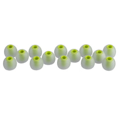 Xcessor (L) 7 Paar (14 Stück) Silikon-Ersatz-In-Ear-Ohrhörer, große Größe. Zweifarbig. Groß. Transparent / Grün