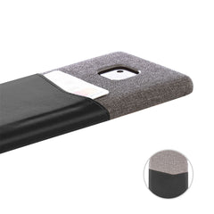 Lilware Card Wallet Kunststoff-Telefonhülle Kompatibel mit Huawei Mate 20 Pro. Stofftextur und PU-Leder-Schutzhülle mit Ausweis-/Kreditkartenfach. Schwarz