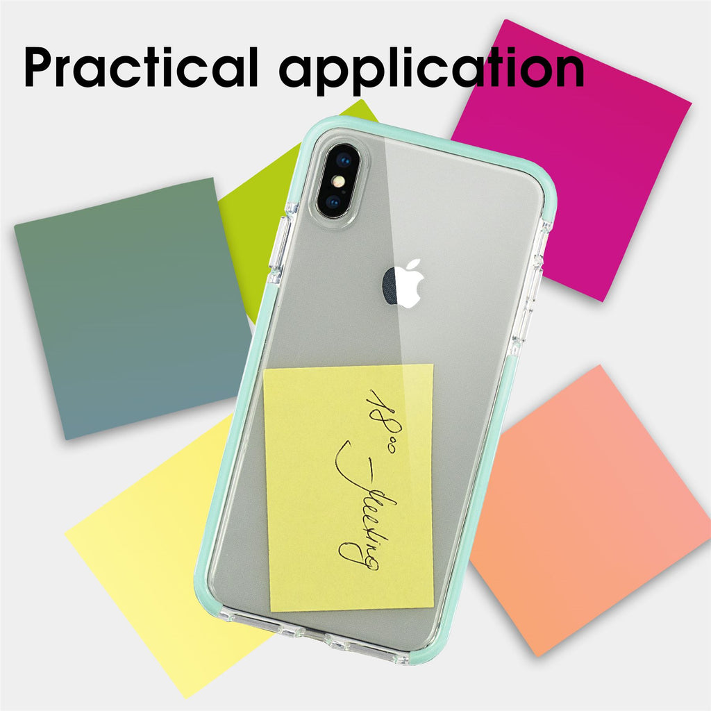 Xcessor Clear Hybrid TPU Phone Case for Apple iPhone XS Max. With Shock Absorbing Inner Rubber Layer on the Edges. Clear / Mint