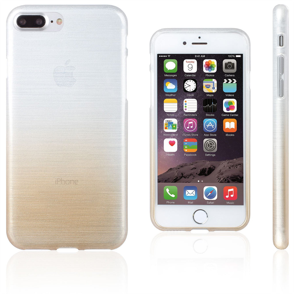 Xcessor Transition Color Flexible TPU Case for Apple iPhone 7 Plus & iPhone 8 Plus. Gold