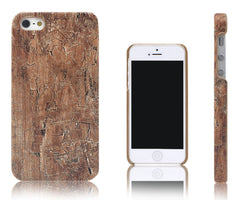 Xcessor Wood Texture Hard Plastic Case for Apple iPhone 5 and 5S. Brown / Mahogany