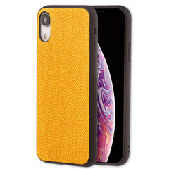 Lilware Canvas Z Rubberized Texture Plastic Phone Case for Apple iPhone XR. Yellow