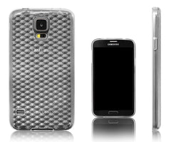 Xcessor Diamond - Flexible TPU-Gel-Hülle für Samsung Galaxy S5 i9600 G900 (Kompatibel mit allen Samsung Galaxy S5-Modellen). Transparent
