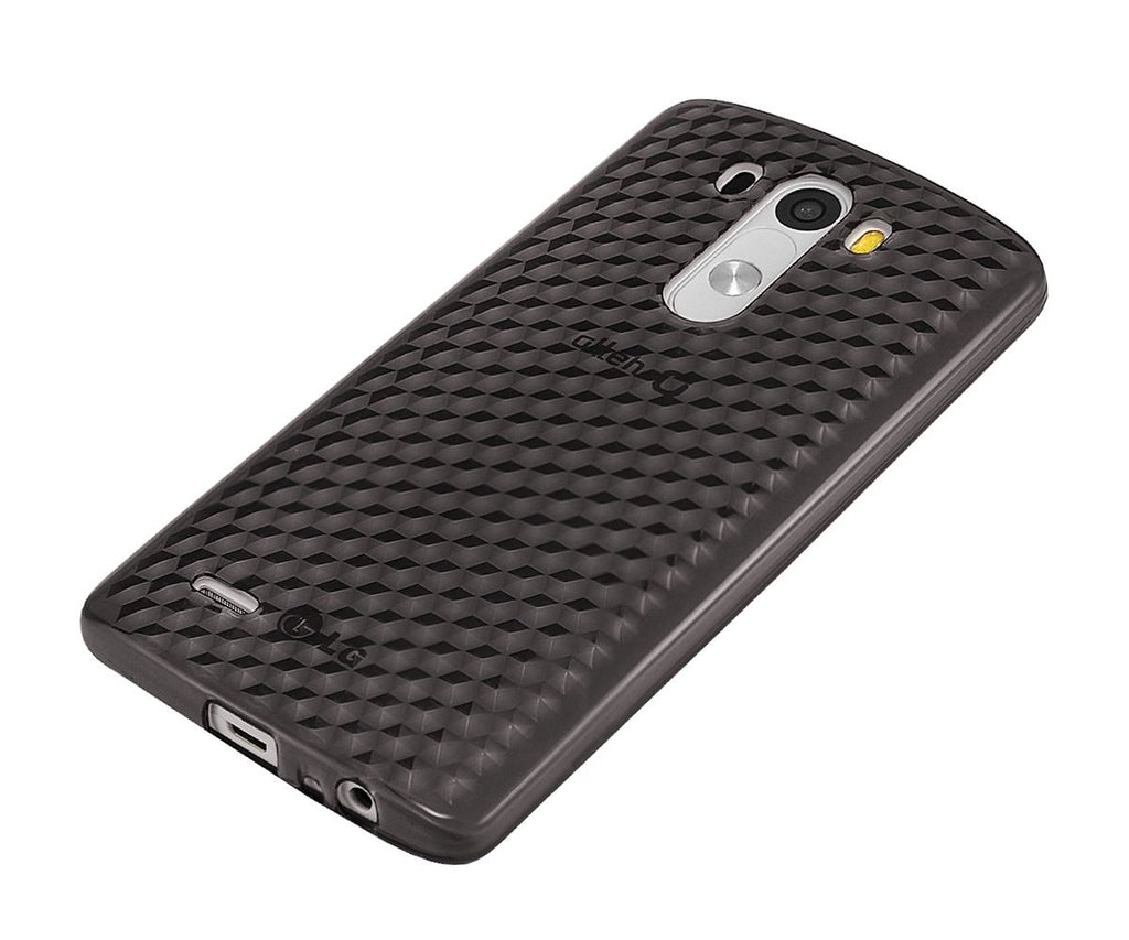 Xcessor Diamond - Flexible TPU-Gelhülle für LG G3. Grau / Transparent