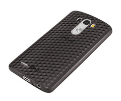 Xcessor Diamond - Flexible TPU Gel Case For LG G3. Grey / Transparent