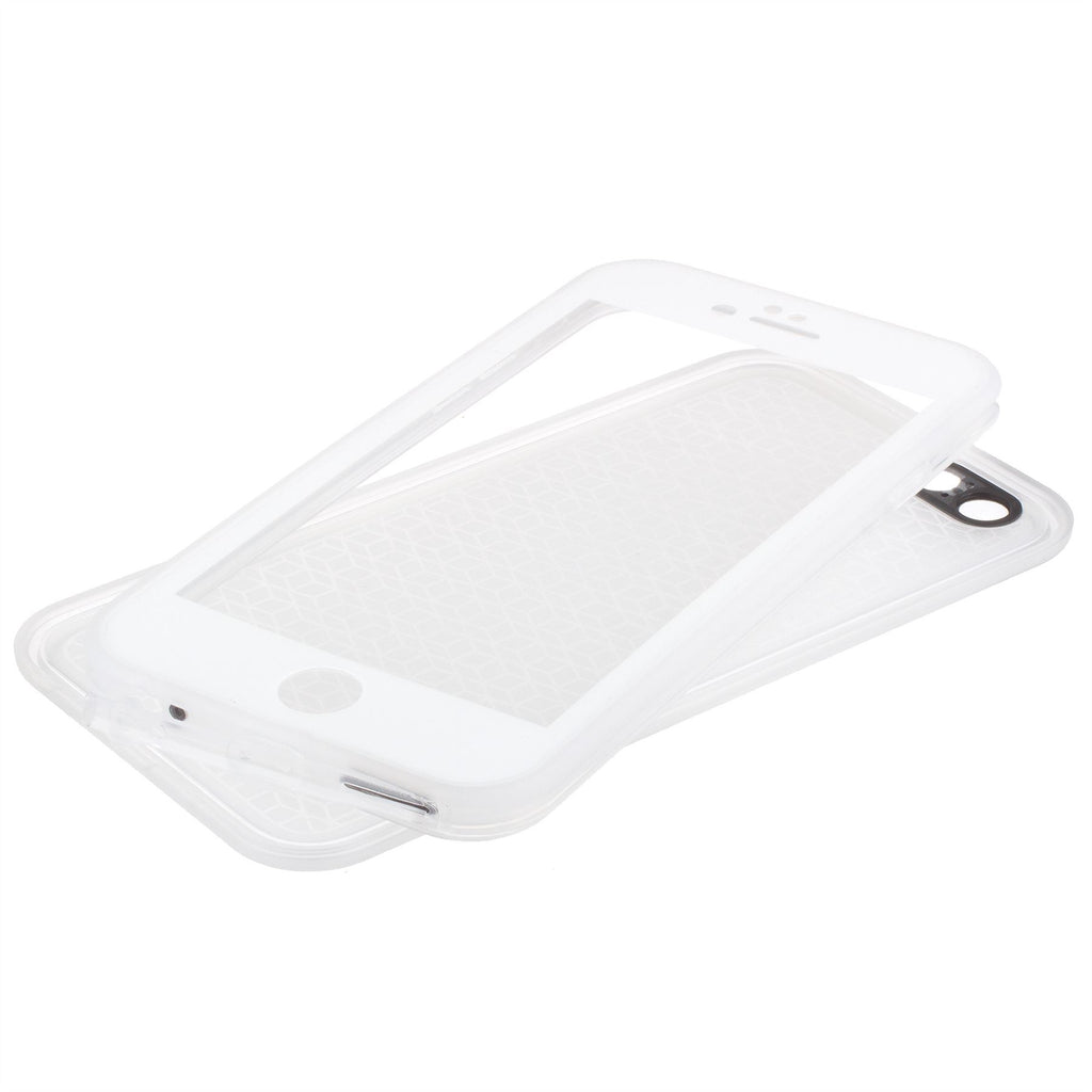 Xcessor Two Part Flip Open Flexible TPU Case for Apple iPhone 6 6S. Back and Front Protection iPhone 6 6S ??? transparent