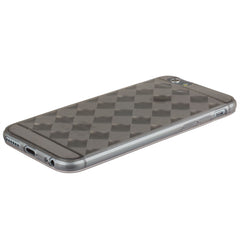 Xcessor Checkered Diamond Glossy Flexible TPU case for Apple iPhone 6 / 6S. Transparent / Grey