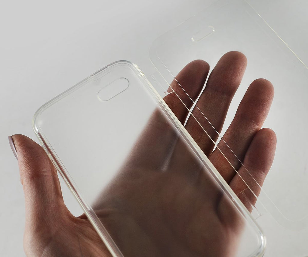 Xcessor Flip Open TPU Gel Case For Apple iPhone 5C. Back and Front Protection. Transparent