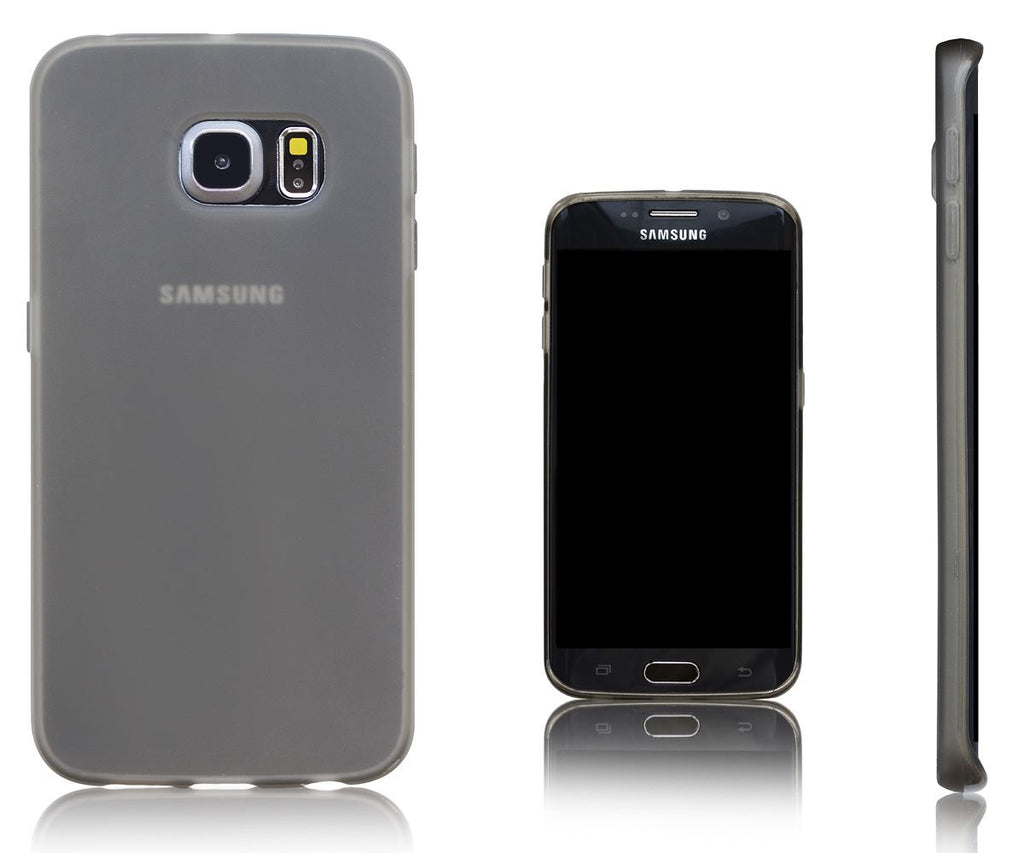 Xcessor Vapour Flexible TPU Case for Samsung Galaxy S6 edge SM-G925F. Grey / Semi-transparent