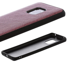 Lilware Canvas Z Rubberized Texture Plastic Phone Case Compatible with Huawei Mate 20 Pro. Dark Pink