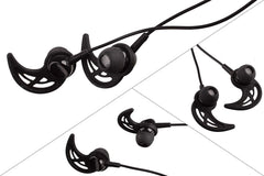 XCESSOR ★ 4 Pairs (8 Pieces) of Silicone Replacement Earhooks ★ Replacement Earhooks for Popular In-Ear Headphones. Black