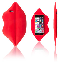 Xcessor Lips Silicone Case for Apple iPhone 6 and 6S. Red