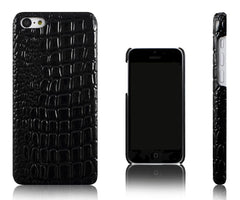 Xcessor Crocodile Skin Effect Hard Plastic Case for Apple iPhone 5C. Black