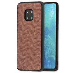 Lilware Canvas Z Rubberized Texture Plastic Phone Case Compatible with Huawei Mate 20 Pro. Brown