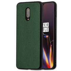 Lilware Canvas Z Rubberized Texture Plastic Phone Case for OnePlus 6T. Green