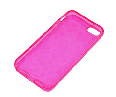 Xcessor Liquid Cell - Flexible TPU Case for Apple iPhone 5 and 5S With Optical Ripple Illusion Effect. Pink / Transparent