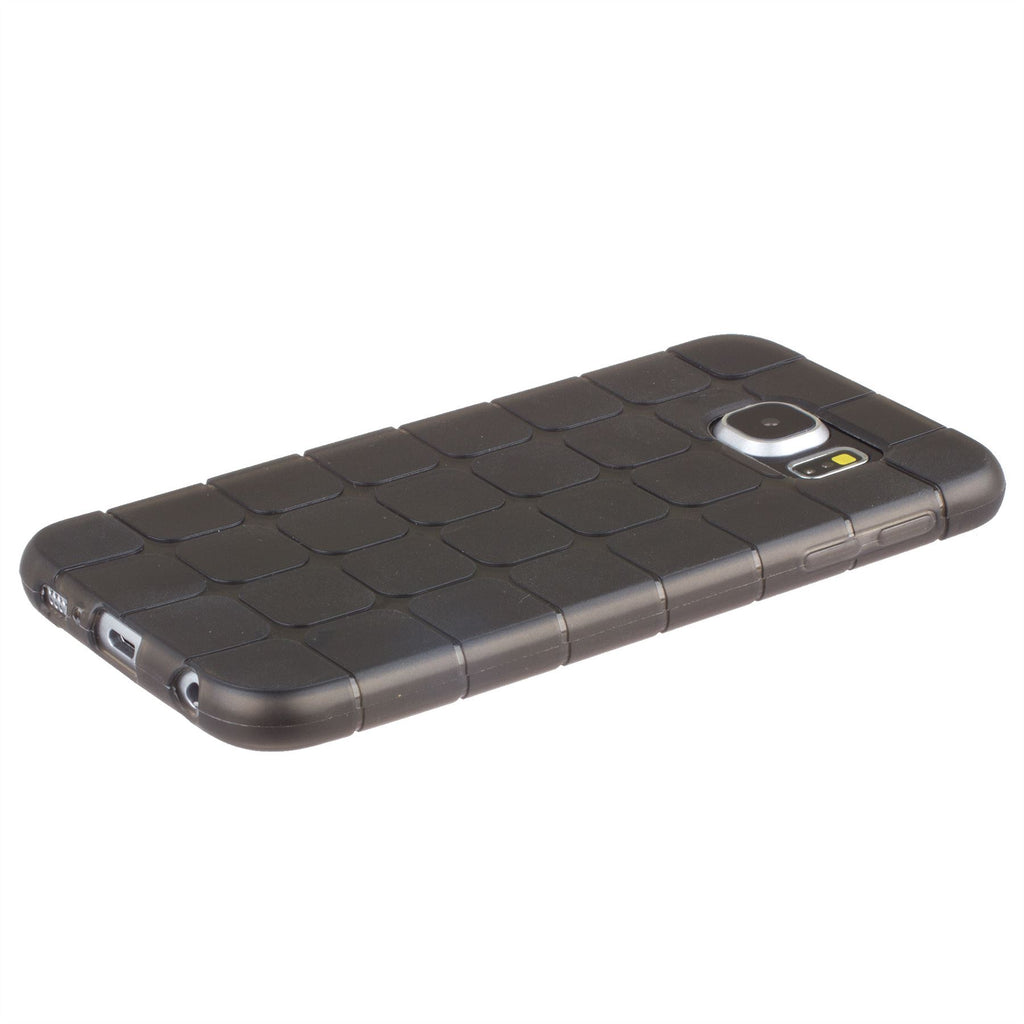 Xcessor Octagon Flexible TPU Case for Samsung Galaxy S6 SM-G920. Grey / Semi-transparent