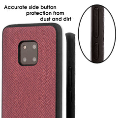 Lilware Canvas Z Rubberized Texture Plastic Phone Case Compatible with Huawei Mate 20 Pro. Dark Pink