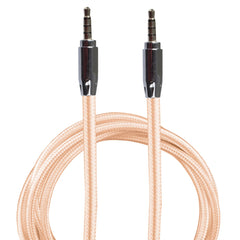 Lilware AUX-Audiokabel, 3,5 mm Klinkenstecker auf 3,5 mm Stecker, geflochtenes Nylongewebe, 90 cm, für Multimedia-Geräte, Rosa